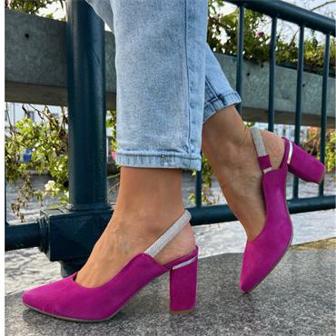 BIOECO 4186 2396 SLING BACK - FUSHSIA